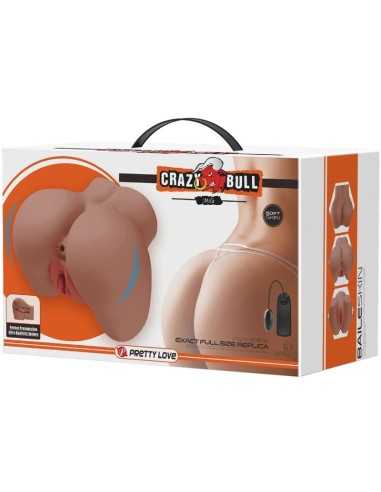 Crazy Bull Mila Vibrator Butt With Realistic Vagina And Anus Flesh Control Remoto