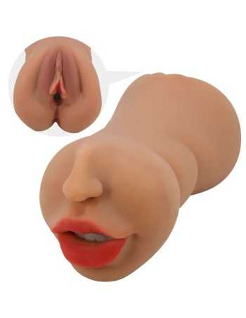 Crazy Bull Zoey Double Masturbator Mouth & Vagina Flesh