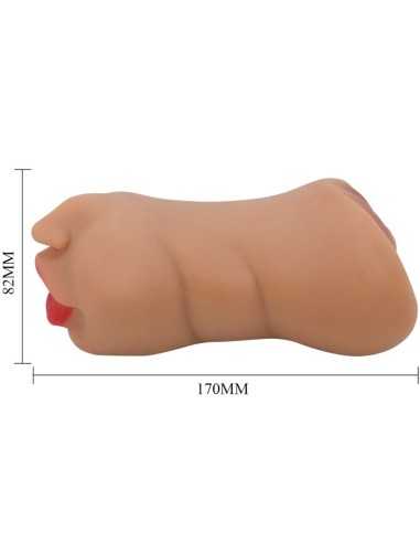 Crazy Bull Zoey Double Masturbator Mouth & Vagina Flesh