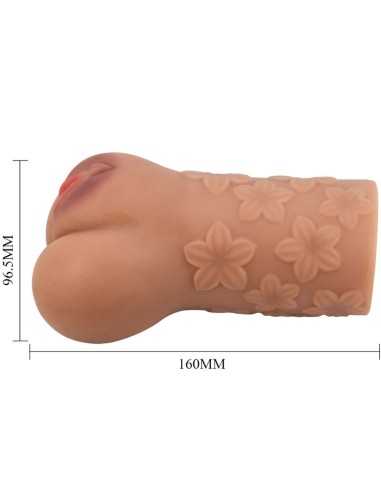 Crazy Bull Scarlet Vagina And Anus Design With Flowers Flesh