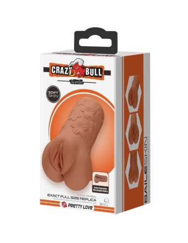 Crazy Bull Scarlet Vagina And Anus Design With Flowers Flesh