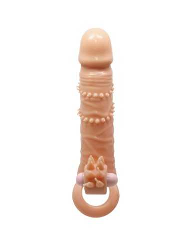 Pretty Love Connor Penis Sleeve + Clitoris Stimulator Flesh