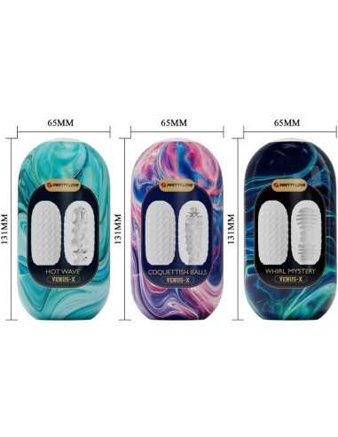 Pretty Love Venus X 15 Silicone Male Masturbators White