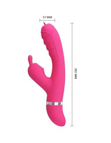 Pretty Love Phoenix Multifunction Rabbit Vibrator Pink