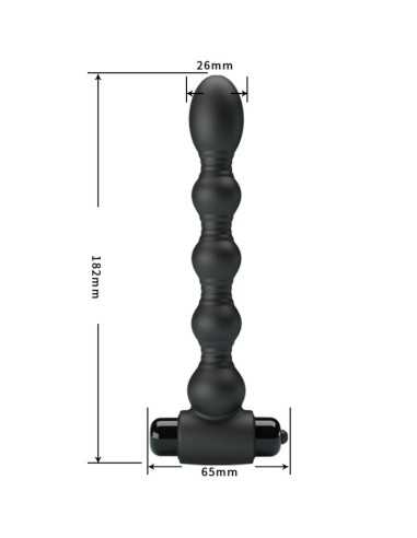 Pretty Love Lynn Silicone Anal Plug 10 Vibrations Black