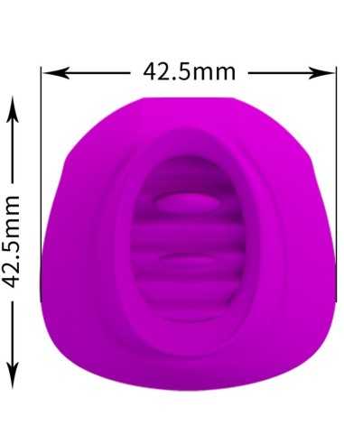 Pretty Love Estelle Tongue Clitoris Stimulator 12 Vibrations Purple