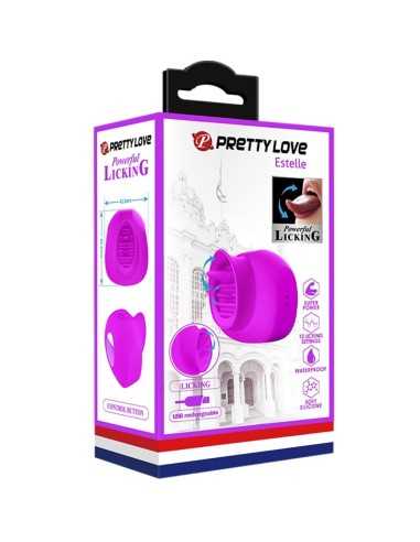 Pretty Love Estelle Tongue Clitoris Stimulator 12 Vibrations Purple