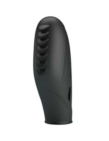 Pretty Love Gilo Silicone Finger Vibrator Black