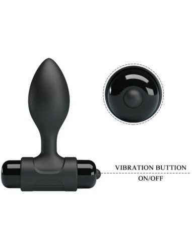 Pretty Love Vibra Butt 10 Vibrations Anal Plug Black