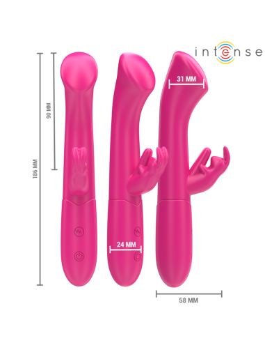 Intense Julieta Rabbit Vibrator 18.6 Cm 10 Vibrations Pink