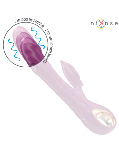 Intense Halle Multifunction Vibrator With Dolphin Stimulating Tongue Purple