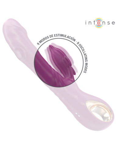 Intense Halle Multifunction Vibrator With Dolphin Stimulating Tongue Purple