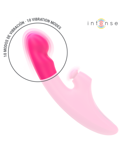 Intense Emi Vibrator 13.5 Cm Multifunction 3 In 1 10 Vibrations Pink