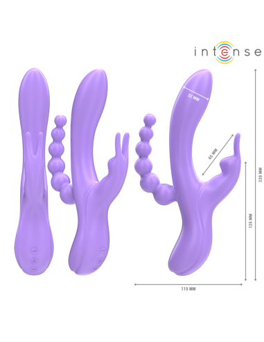 Intense Miko Triple Vibrator Rabbit & Stimulator & Anal 7 Vibrations Purple Intense Miko Triple Vibrator Rabbit & Stimulator & Anal 7 Vibrations Purple