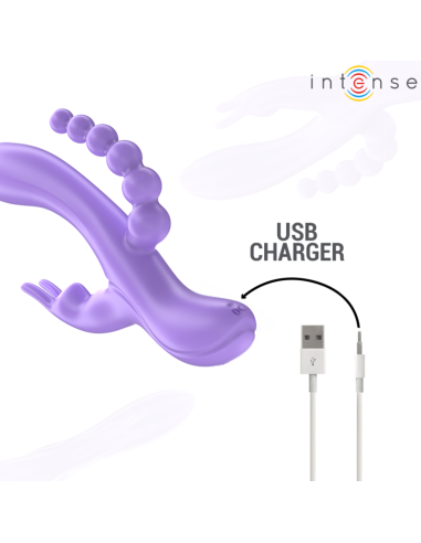 Intense Miko Triple Vibrator Rabbit & Stimulator & Anal 7 Vibrations Purple Intense Miko Triple Vibrator Rabbit & Stimulator & Anal 7 Vibrations Purple