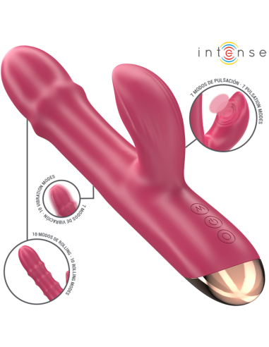 Intense Chloe Multifunction Vibrator 3 In 1 Red Intense Chloe Multifunction Vibrator 3 In 1 Red