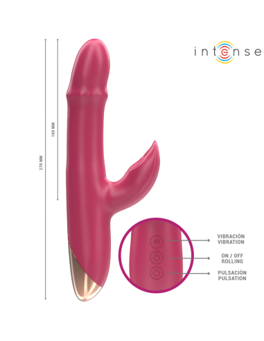 Intense Chloe Multifunction Vibrator 3 In 1 Red Intense Chloe Multifunction Vibrator 3 In 1 Red