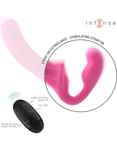 Intense Amy Double Vibrator 20 Cm Pink Remote Control