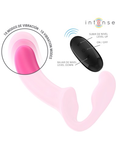 Intense Amy Double Vibrator 20 Cm Pink Remote Control