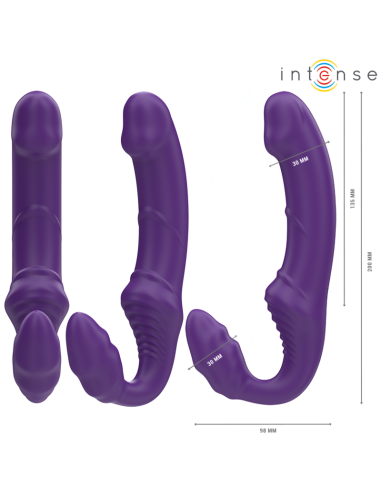 Intense Jill Double Vibrator 20 Cm Purple Remote Control