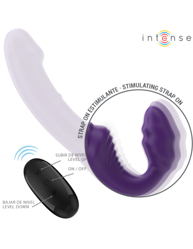 Intense Jill Double Vibrator 20 Cm Purple Remote Control