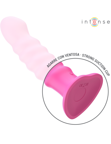 Intense Cindy Vibrator Size L Spiral Design 10 Vibrations Pink Remote Control