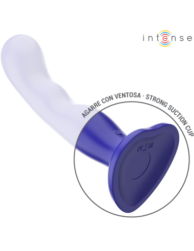 Intense Shorty Vibrator With Suction Cup Blue Remote Control