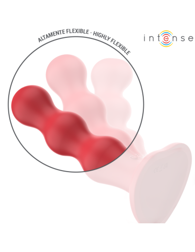 Intense Cody Vibrator With Suction Cup Red Remote Control