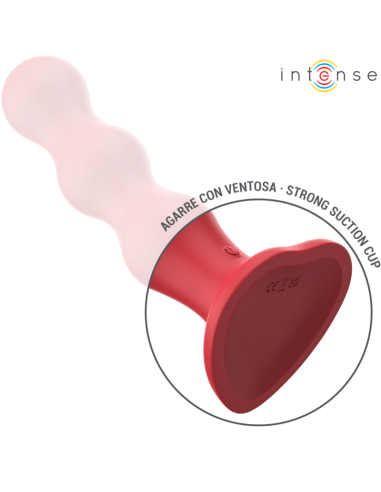 Intense Cody Vibrator With Suction Cup Red Remote Control