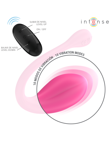 Intense Janice U Vibrator Double Stimulation 10 Vibrations Pink Remote Control