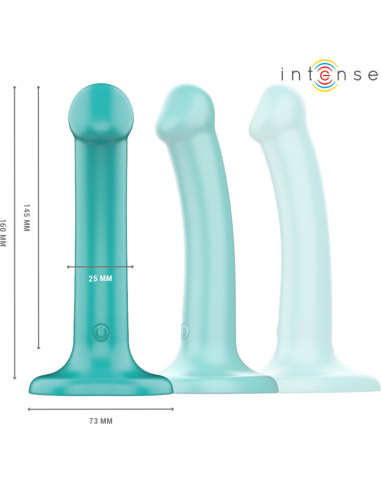 Intense Katie Vibrator With Suction Cup 10 Vibrations Blue Remote Control