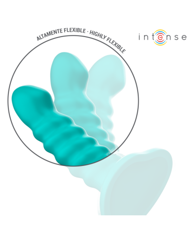 Intense Buffy Vibrator Size S Spiral Design 10 Vibrations Blue Remote Control