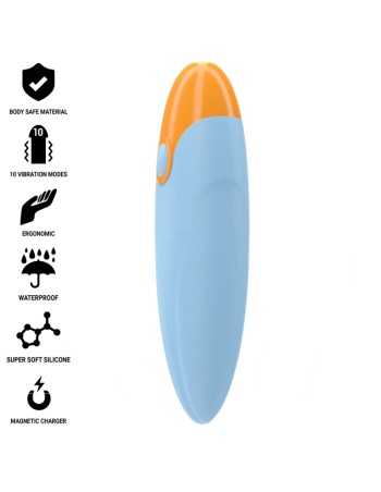 Intense Mike Vibrating Bullet 10 Vibrations Blue Remote Control