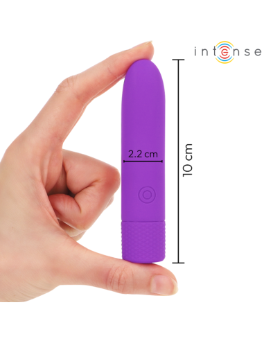 Intense Symone Usb Rechargeable Vibrating Bullet 8 Vibrations Purple 10 X 2.2 Cm
