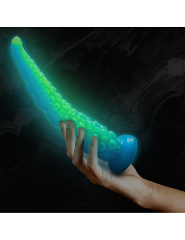 Epic Scylla Fluorescent Thin Tentacle Dildo Large Size