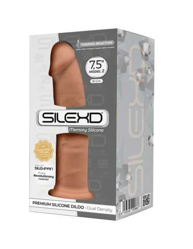 Silexd Model 2 Realistic Penis Premium Silexpan Silicone Caramel 19 Cm