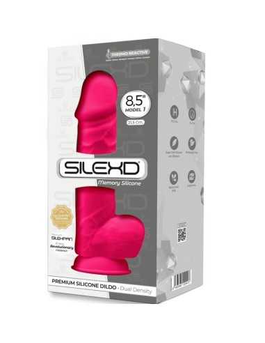 Silexd Model 1 Realistic Penis Premium Silexpan Silicone Fuchsia 21.5 Cm
