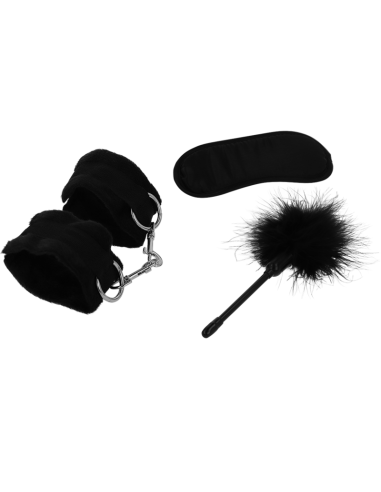 Intense Fetish Erotic Playset 2 With Handcuffs, Blind Mask And Tickler