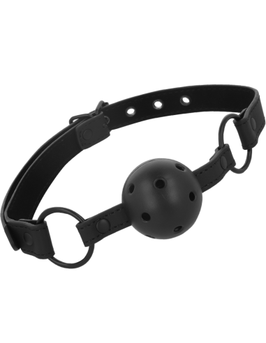 Intense Fetish Vegan Leather Ball Gag