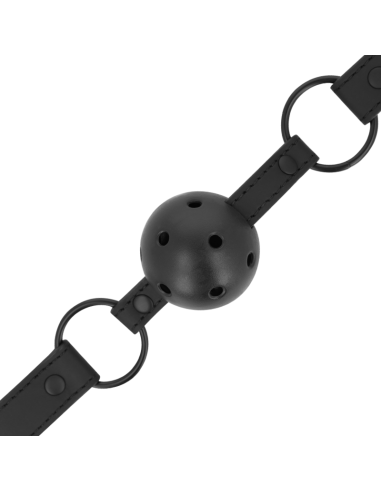 Intense Fetish Vegan Leather Ball Gag