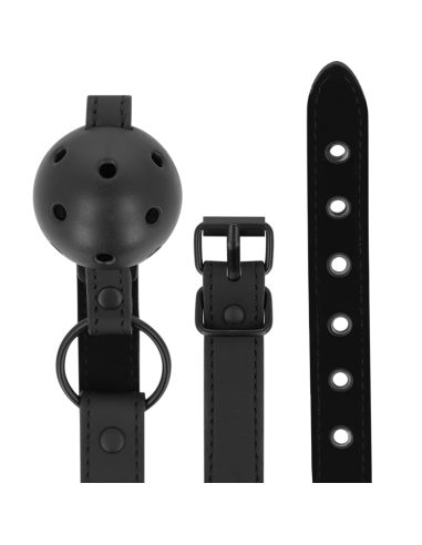 Intense Fetish Vegan Leather Ball Gag