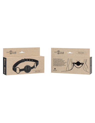 Intense Fetish Vegan Leather Ball Gag