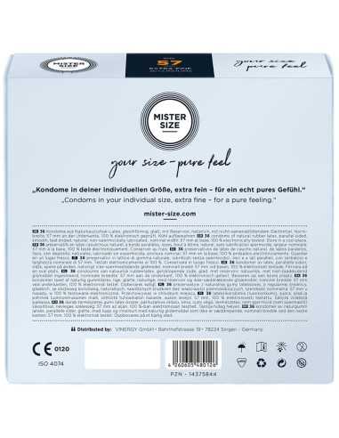 Mister Size Condom Size L 57 Mm (36 Units)