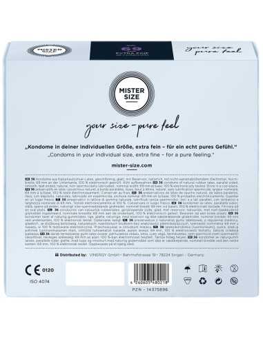 Mister Size Condoms Size Xxxl 69 Mm (36 Units)