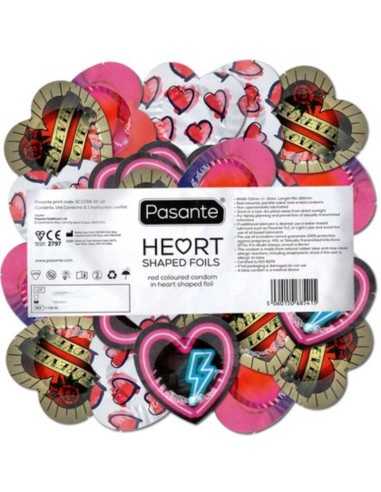 Pasante Condoms Red Heart Shape Bag 144 Units Pasante Condoms Red Heart Shape Bag 144 Units