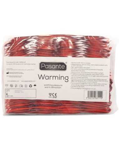 Pasante Condoms Warming Effect Bag 144 Units