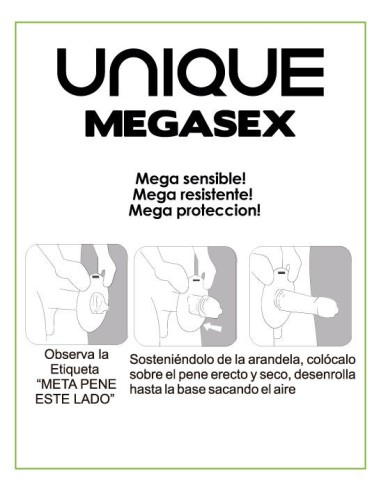 Uniq Megasex Latex Free Sensitive Condoms 3 Units Uniq Megasex Latex Free Sensitive Condoms 3 Units
