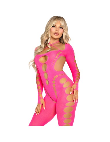 Leg Avenue Rosa Bodystocking Mit...