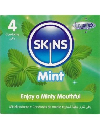 Skins Mint Premium Kondome Packung 4