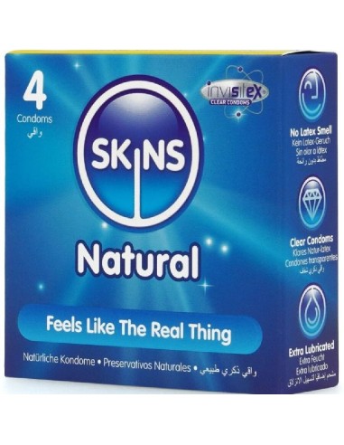 Skins Pack De 4 Préservatifs Naturels...